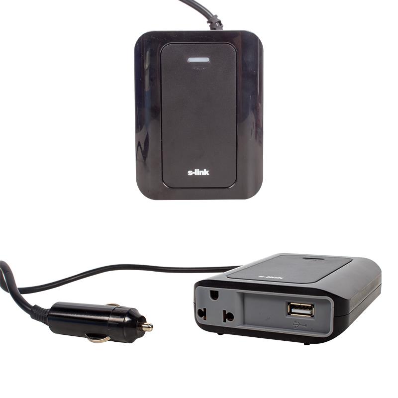 S-LINK SL-200N DC 12 VOLT - AC 230 VOLT - 200 WATT ÇAKMAKTAN POWER INVERTER