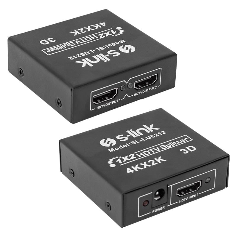 S-LINK SL-LU6212 2 PORT 4KX2K 2Lİ HDMI DAĞITICI