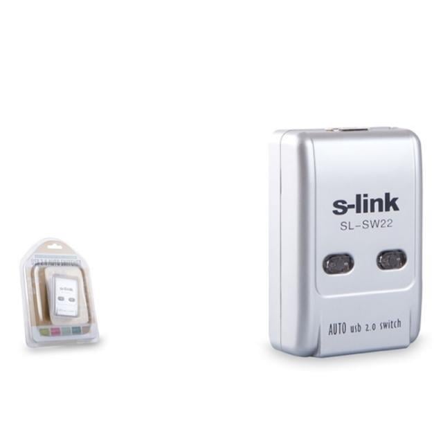 S-LINK SL-SW22 2 PORT USB 2.0 SWİTCH (67*37*20MM)