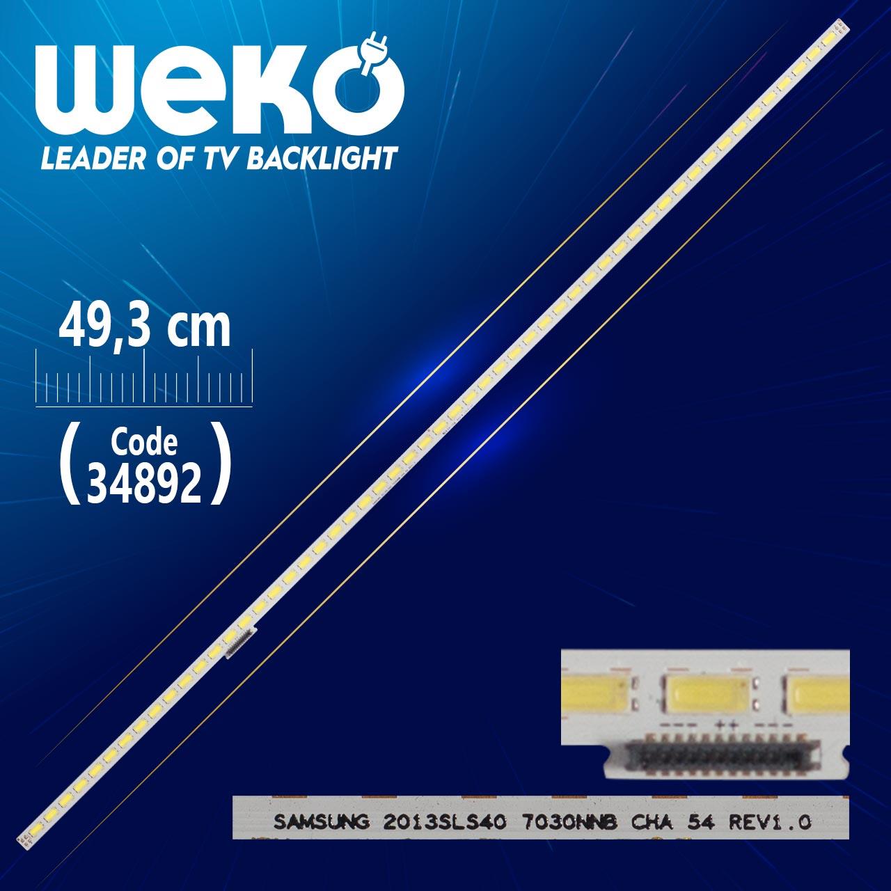 SAMSUNG 2013SLS40 7030NNB CHA 2D MB7 54 REV1.0 -  54 LEDLİ 49.3 CM - (WK-394)