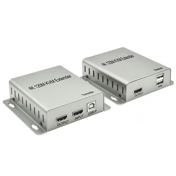 SENSEİ 4K-120M CAT5E/CAT6 2XUSB+IR 120MT HDMI KVM EXTENDER
