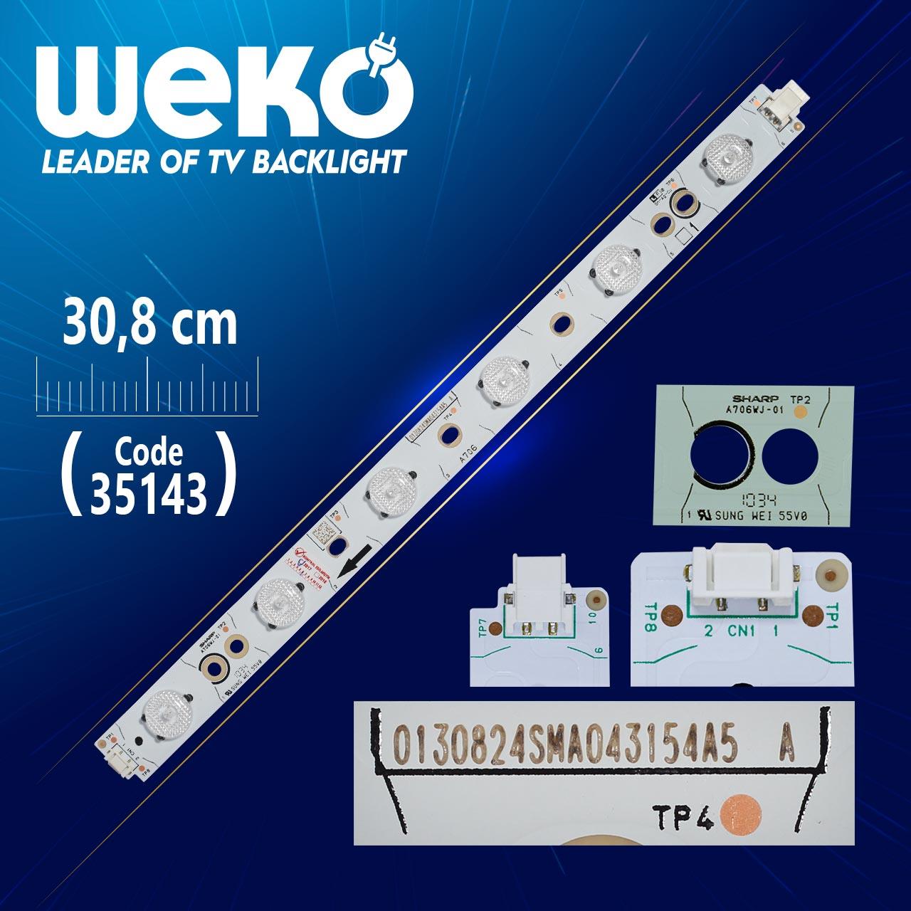 SHARP A706WJ-01 - 0130824SMA040954A5 A - 30.8 CM 6 LEDLİ - (WK-868)