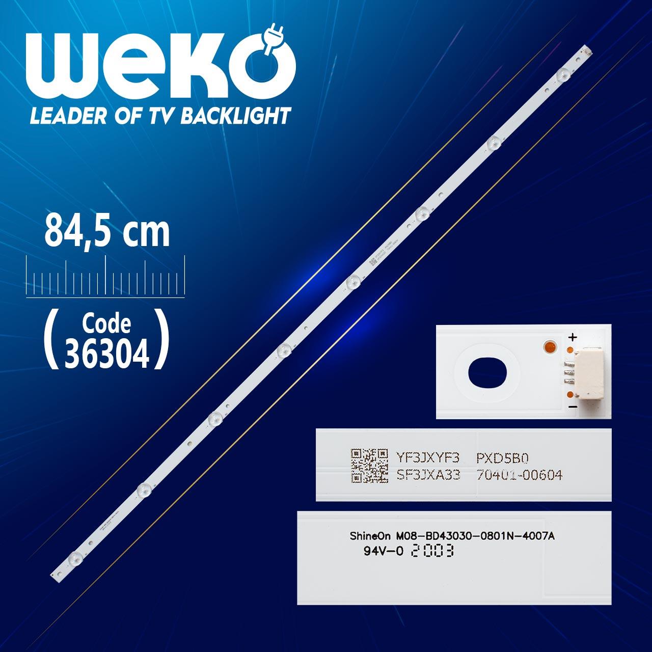 SHİNEON M08-BD43030-0801N-4007A - 84.5 CM 8 LEDLİ