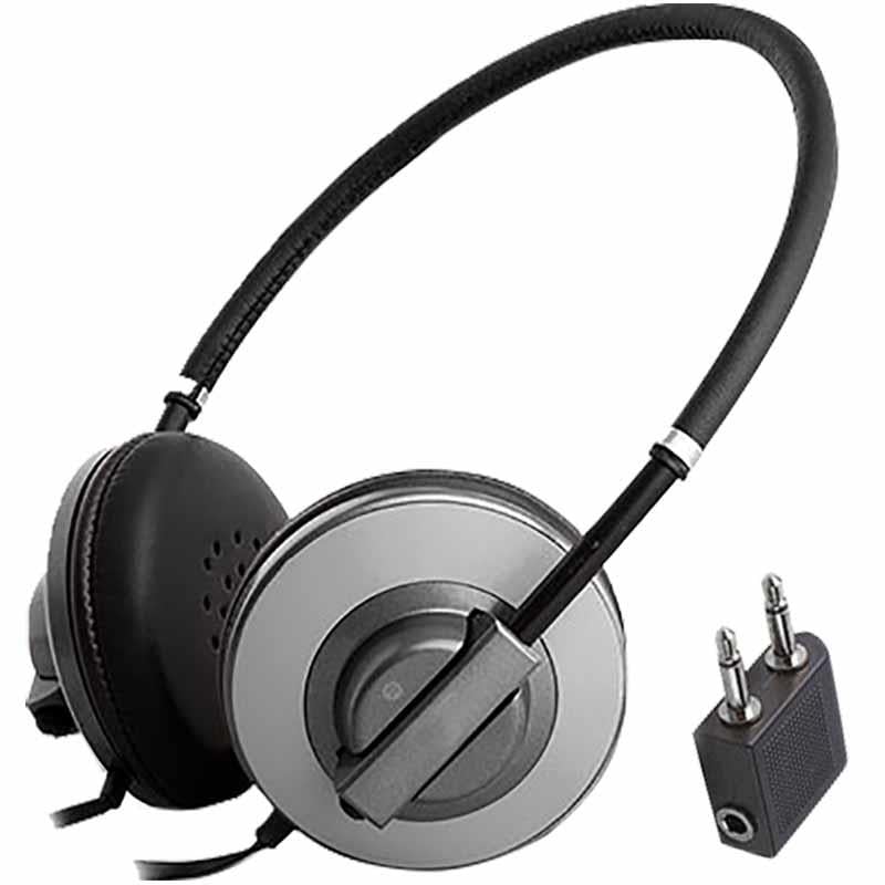 SILVERCREST 3.5 MM STEREO KABLOLU SİYAH KULAKLIK (120 CM KABLO UZUNLUK*UÇAKLAR İÇİN UYGUN)