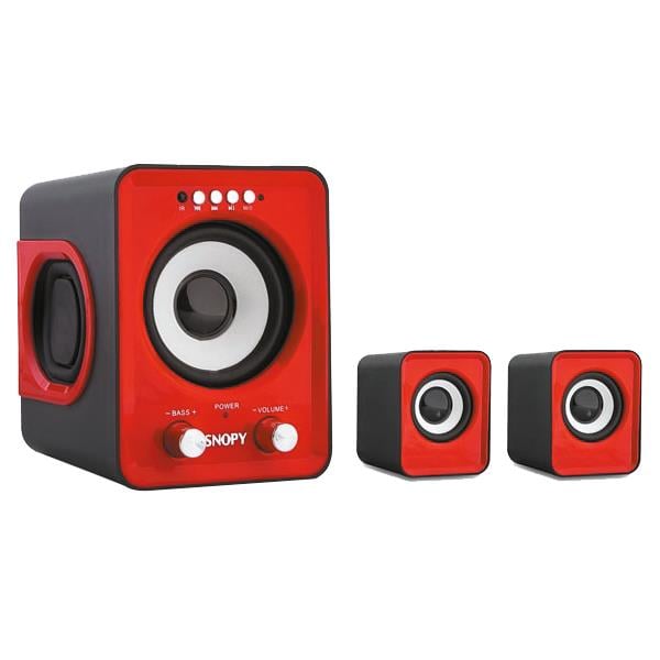 SNOPY SN-1130 2+1 MAVİ/KIRMIZI USB+SD+FM MULTIMEDIA SPEAKER - HOPARLÖR