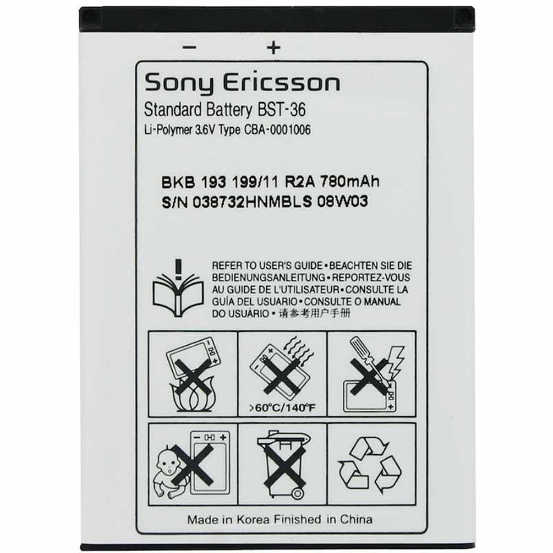SONY ERICSON BST-36 TELEFON BATARYASI