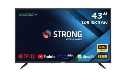 STRONG MT43ES4000 43 109 EKRAN UYDU ALICILI FULL HD ANDROİD SMART LED TV