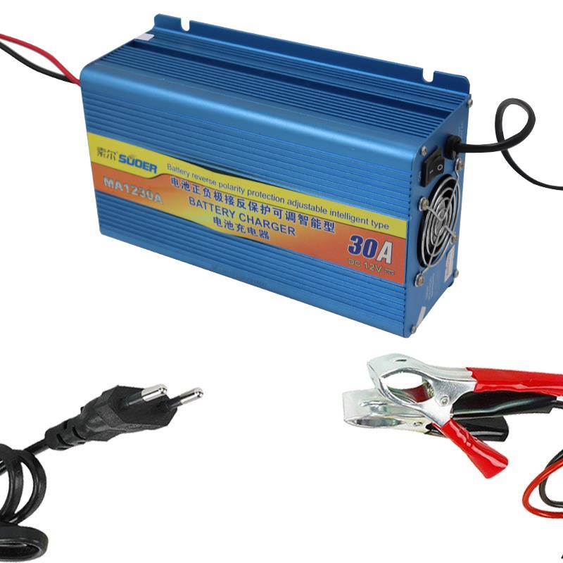 SUOER MA-1230A 12 VOLT - 30 AMPER 4 FAZLI AKILLI HIZLI AKÜ ŞARJ CİHAZI