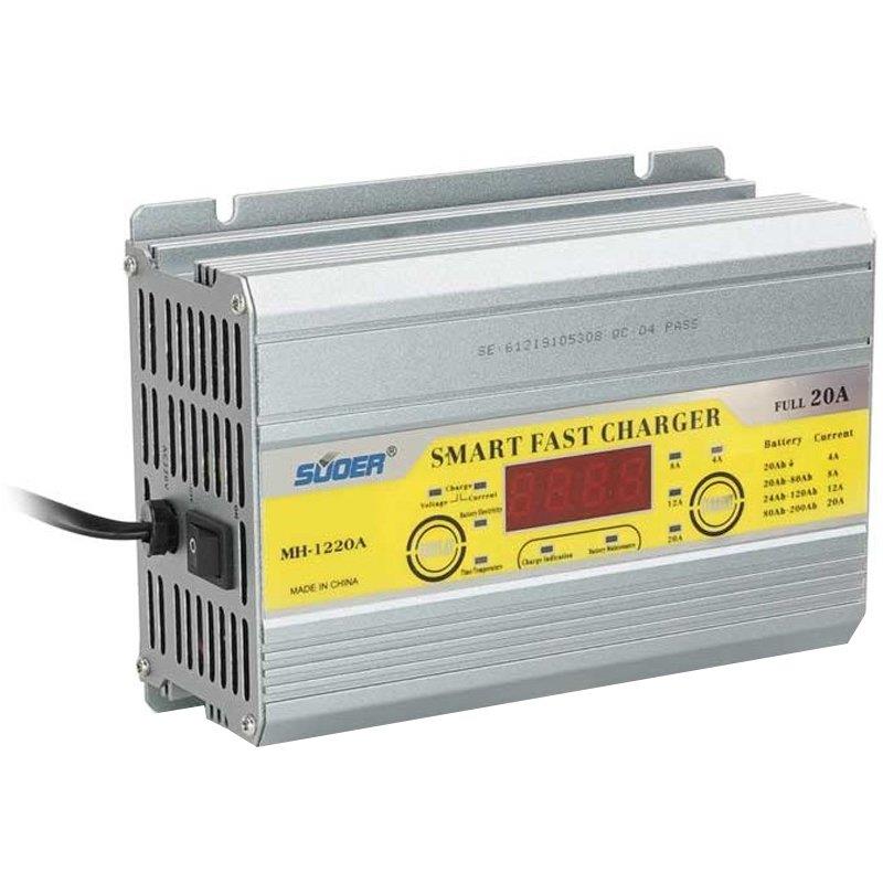 SUOER MH-1220A 12 VOLT MAX 20 AMPER DİJİTAL AKILLI AKÜ ŞARJ CİHAZI