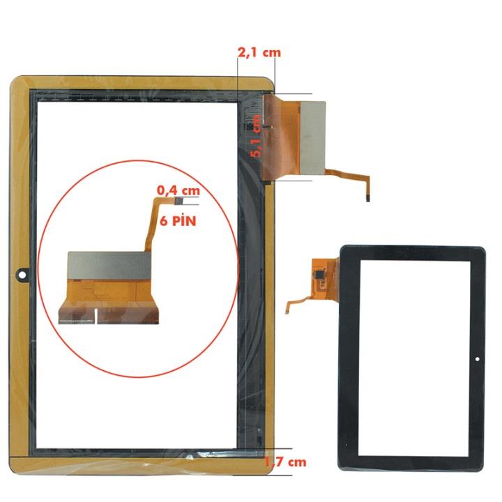 TABLET DOKUNMATİK EKRAN (DPT-N300 057T)  9  SİYAH PIRANHA