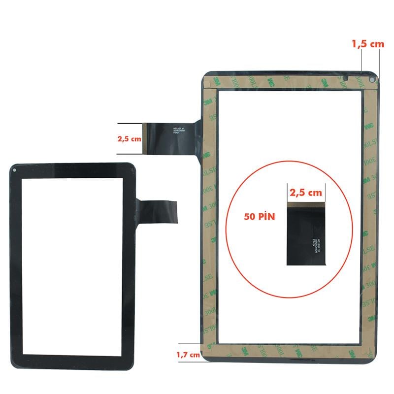 TABLET DOKUNMATİK EKRAN (HS1267V1) 9 EXCON