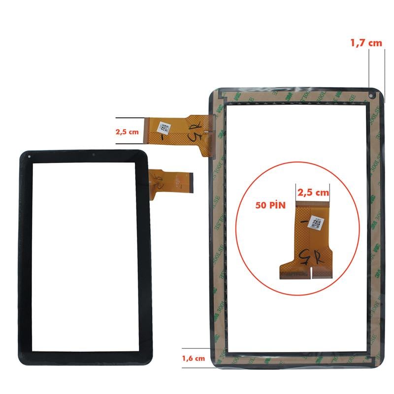 TABLET DOKUNMATİK EKRAN (MF 595) 10.1 POLYPAD 1018-SYROX 1101-CODEGEN SPEED-READER A1