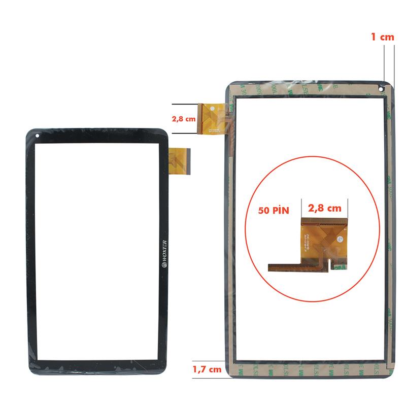 TABLET DOKUNMATİK EKRAN (ZHC-0364A) 10.1 HOMETECH QUAD