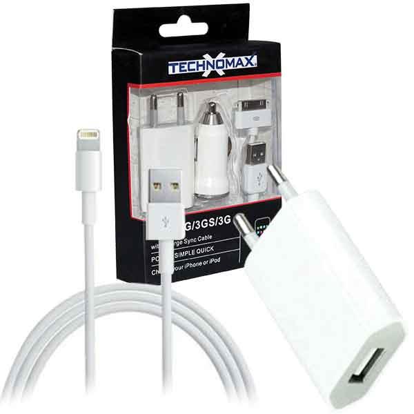 TECHNOMAX HY-0300 IPHONE ADAPTÖR+KABLO SET