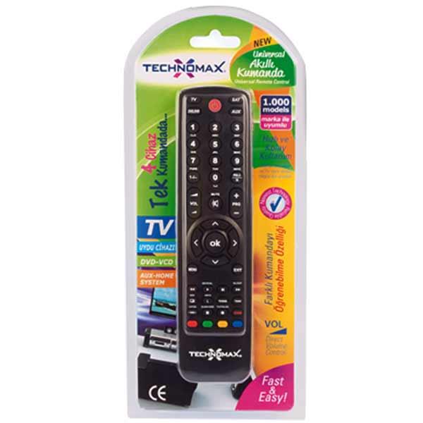 TECHNOMAX TM-1288 4İN1 AKILLI KUMANDA (TV-SAT-DVD-AUX)