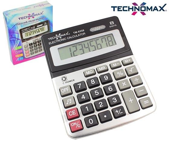TECHNOMAX TM-6558 8 HANELİ HESAP MAKİNESİ