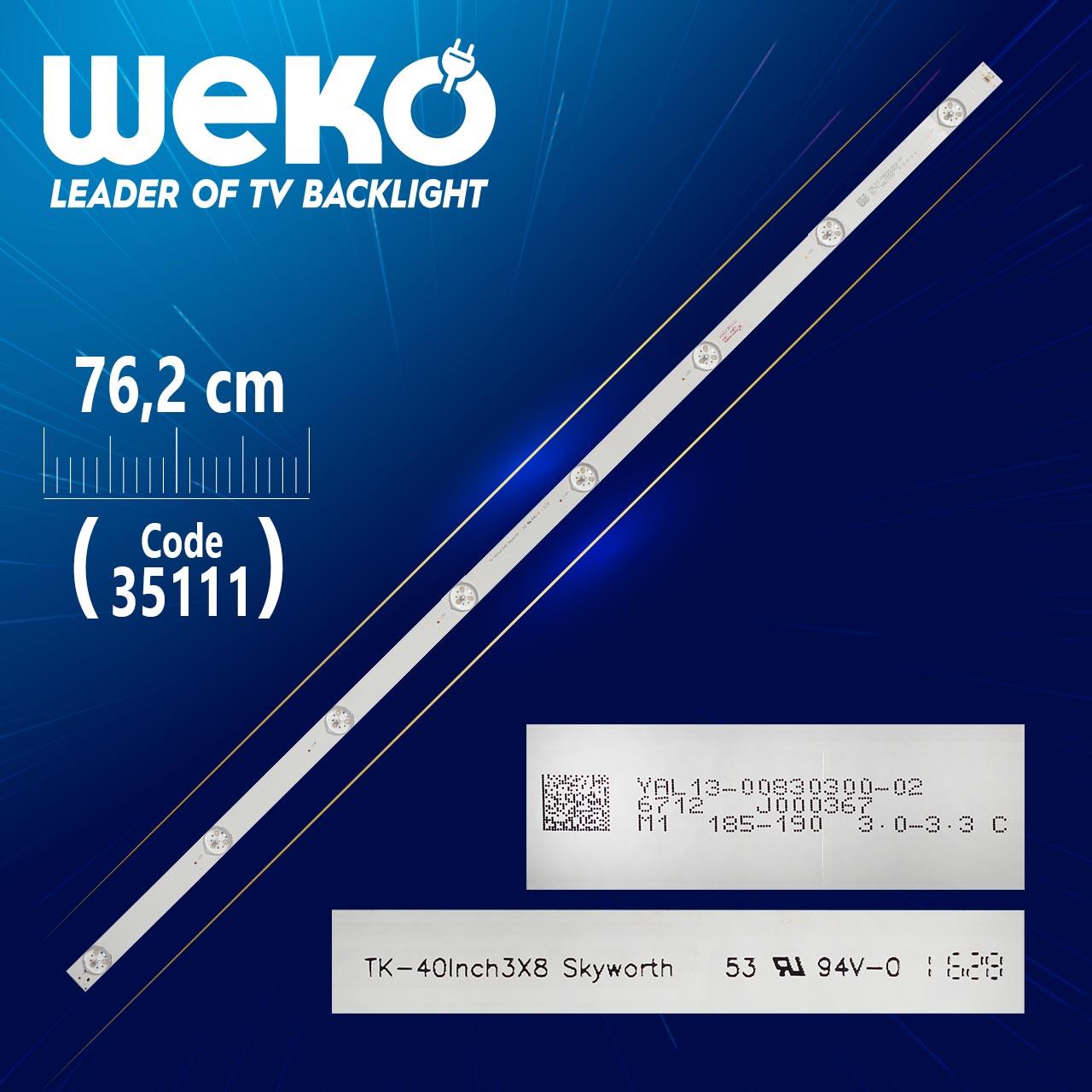 TK-40INCH3X8 SKYWORTH - YAL13-00830300-02 - 76.2 CM 8 LEDLİ - (WK-853)