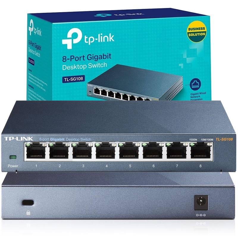TP-LINK TL-SG108 8 PORT GIGABIT METAL SWITCH