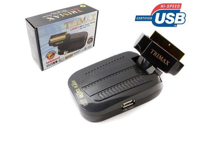 TRIMAX TR-750 TTX MİNİ UYDU ALICISI (USB+PVR)