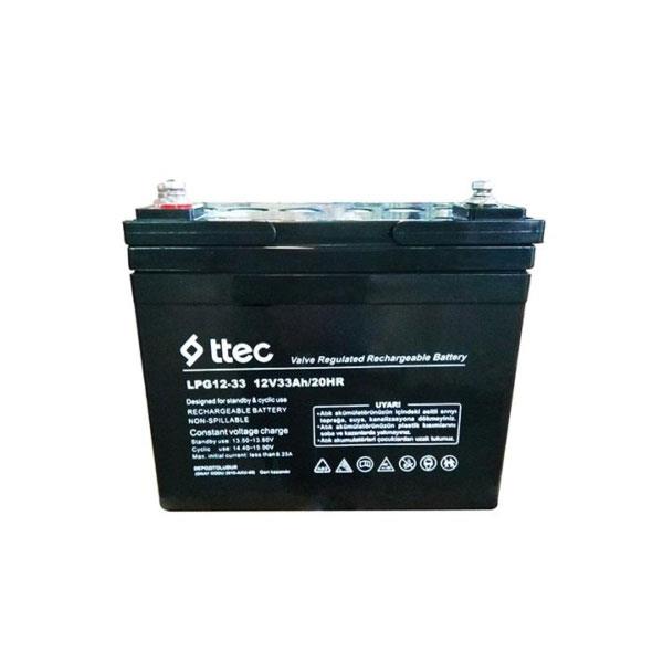 TTEC 12 VOLT - 33 AMPER JEL AKÜ