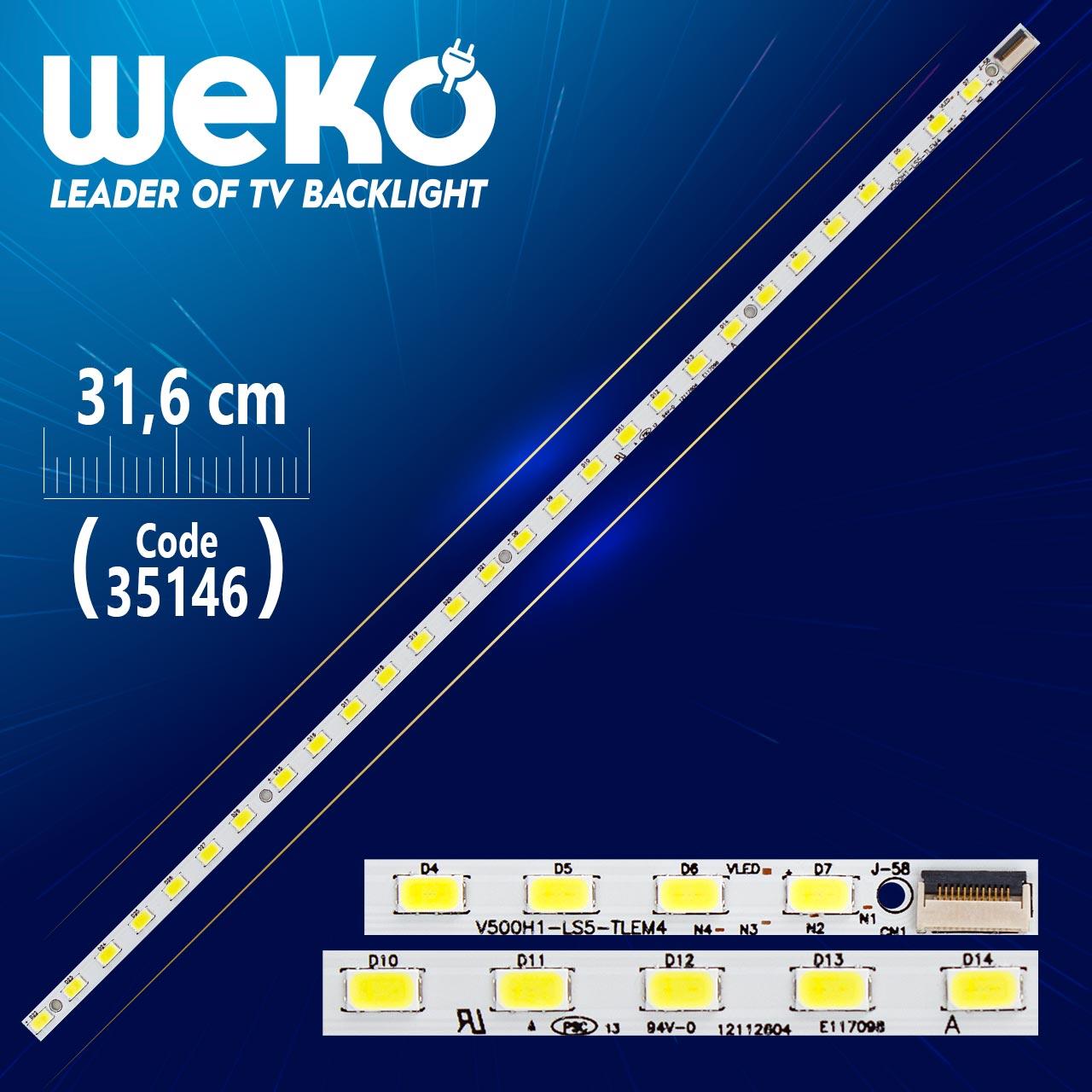 V500H1-LS5-TLEM4 - ES-ELED-006-L/28/4020 - 31.6 CM 28 LEDLİ - (WK-402)