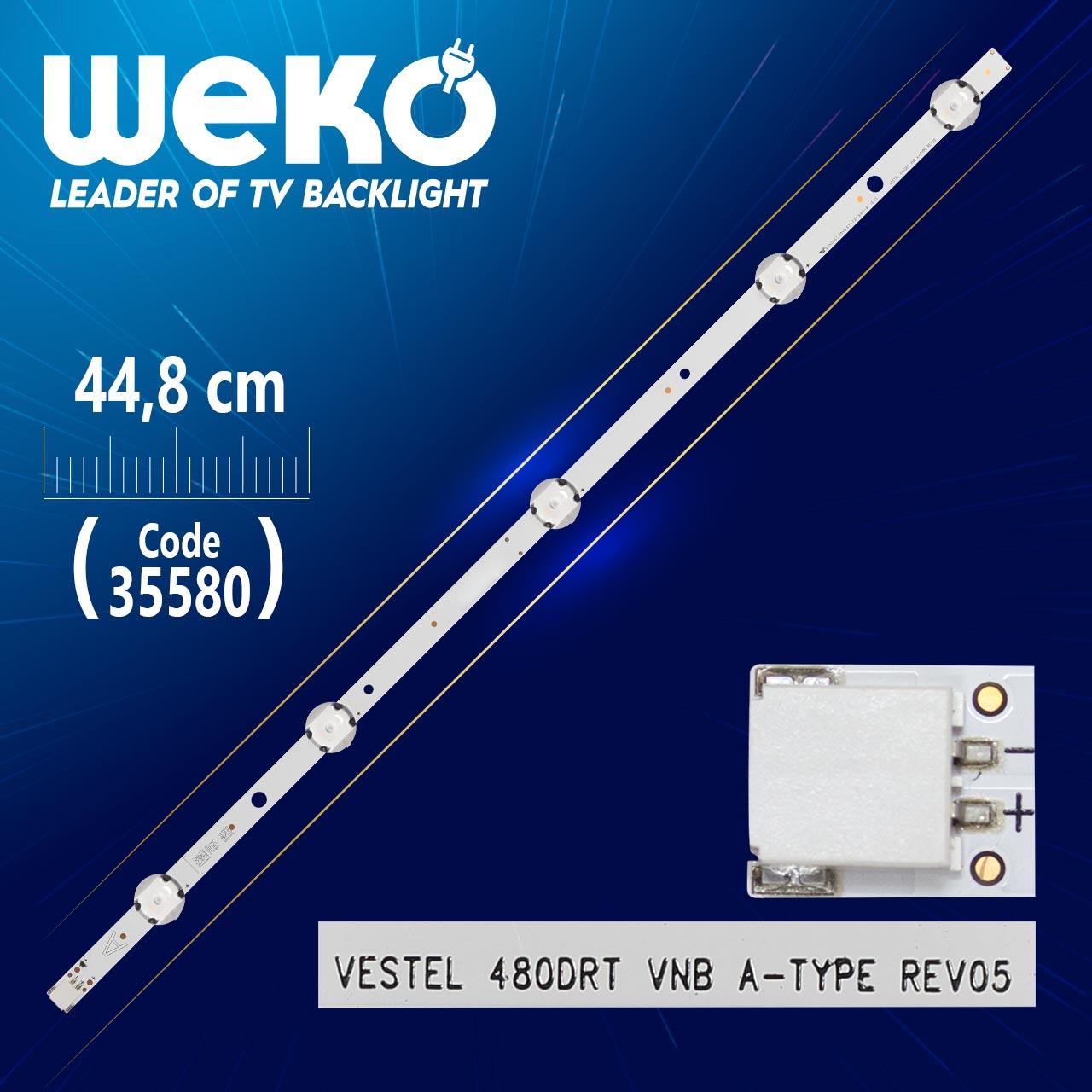 VESTEL 480DRT VNB A-TYPE REV05 - 44.8 CM 5 LEDLİ (WK-1095)