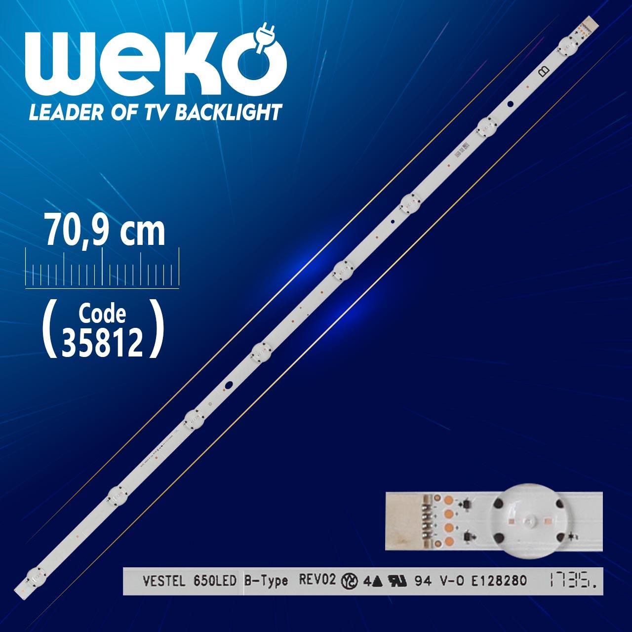 VESTEL 650LED B-TYPE REV02 - 70.9 CM 8 LEDLİ - (WK-1276)