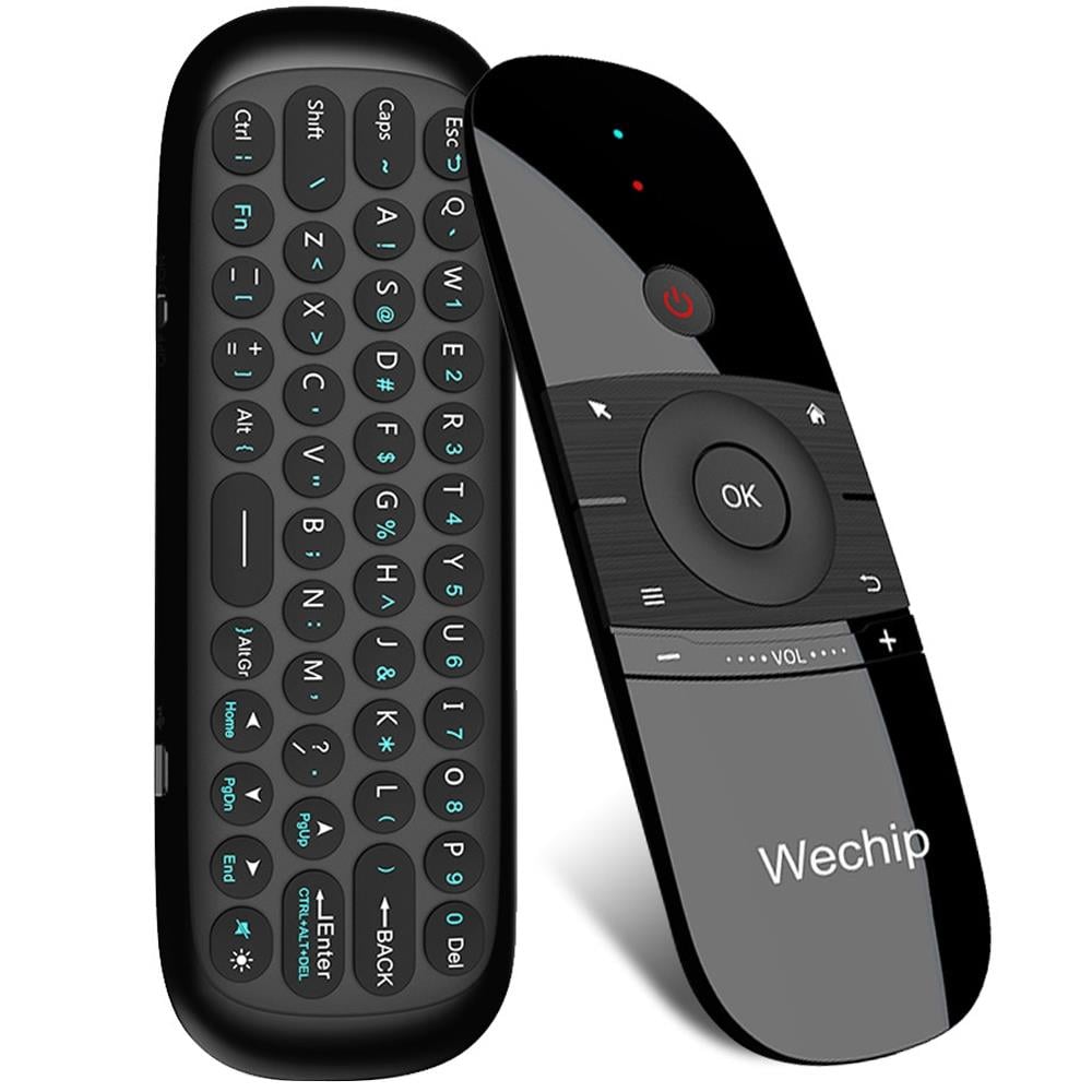 WECHIP W1 2.4G KABLOSUZ KLAVYE-MOUSE-MIKROFONLU AIR MOUSE AKILLI KUMANDA