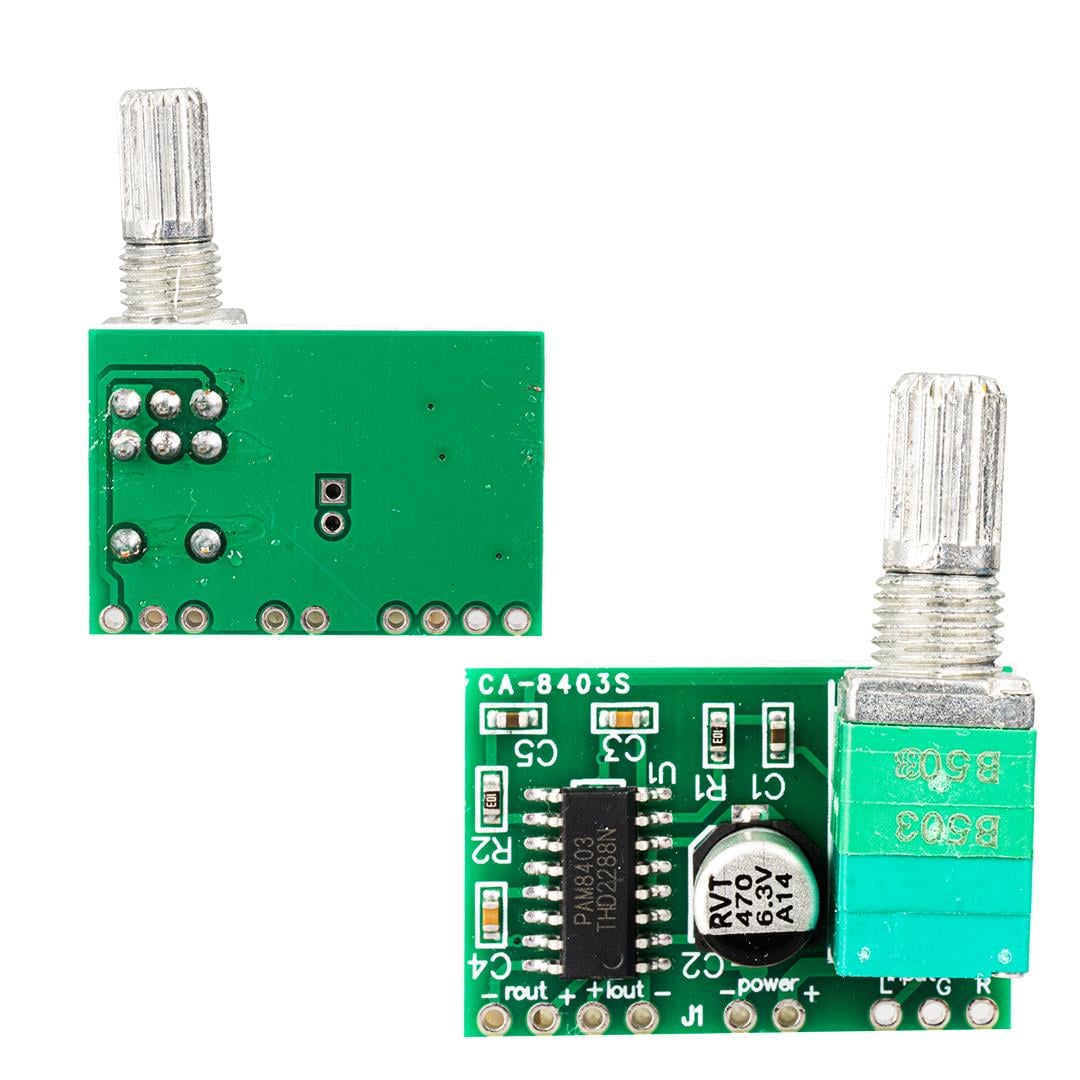WEKO CA-8403S DİJİTAL AMFİ MİNİ BOARD 2*3 WATT D CLASS 2.5-5 VOLT