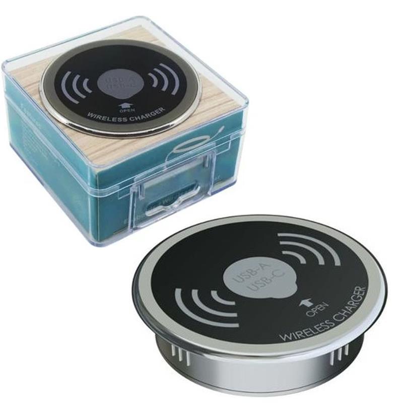 WEKO KP-ZMC GÖMÜLÜ MASAÜSTÜ 15W USB KABLOSUZ WİRELESS ŞARJ CİHAZI