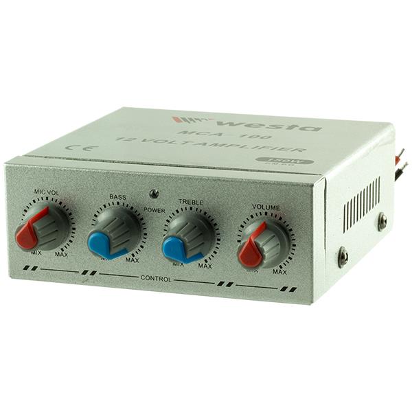 WEKO MCA-100 MİNİ - 12 VOLT PAZARCI ANFİSİ (4 OHM-150 WATT)