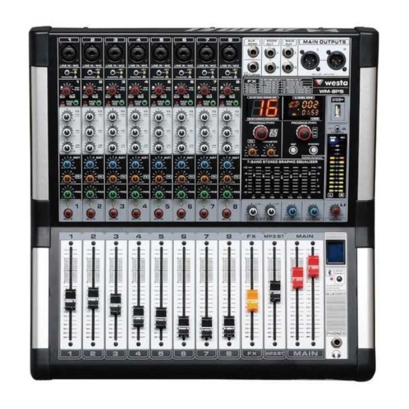 WESTA WM-8PS 2X500W 8 KANAL POWER MIXER