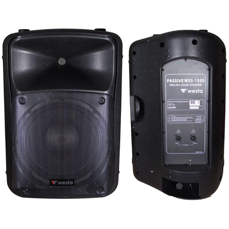 WESTA WSS-1555 38 CM 800 WATT 15 PLASTİK KABİN PASİF HOPARLÖR