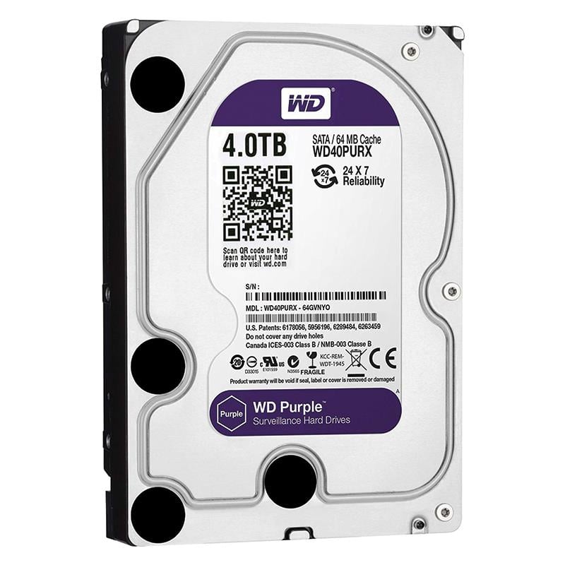 WESTERN DIGITAL PURPLE WD40PURX 4 TB SATA 6GB/S 7/24 GÜVENLİK HARDDİSK