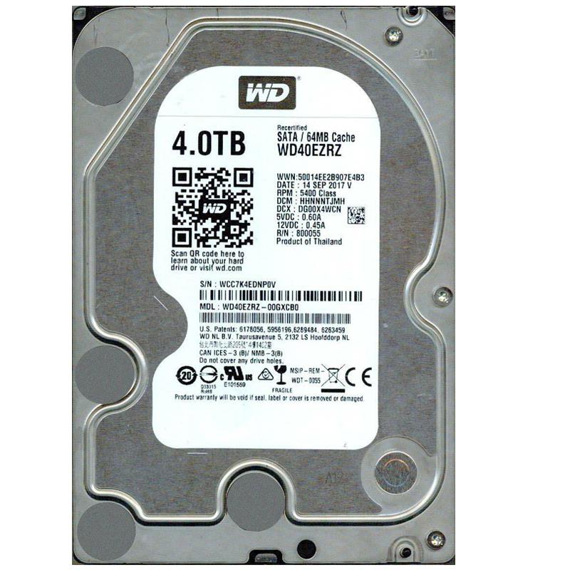 WESTERN DIGITAL WD40EZRZ 4 TB 5400 RPM HARDDİSK