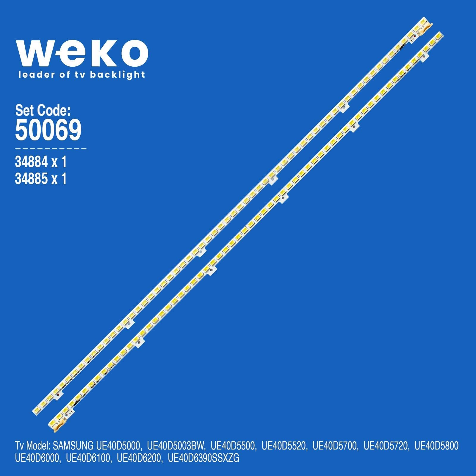 WKSET-5069 34884X1 34885X1 2011SVS40-FHD-5K6K  2 ADET LED BAR (62LED)