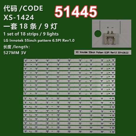 WKSET-6445 37174X9 37175X9 LG İNNOTEK 55İNCH PATTERN L/R  18 ADET LED BAR