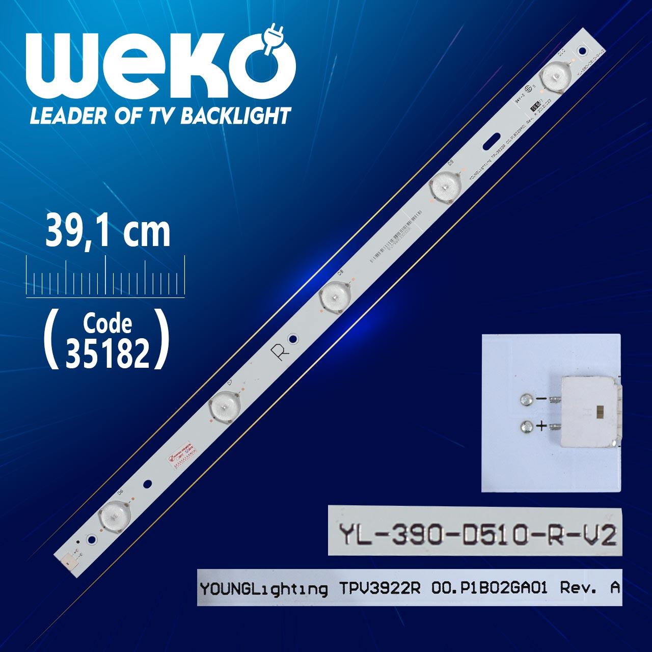 YOUNGLIGHTING TPV3922R 00.P1B02GA01 REV.A 20121023 - R TYPE - 39.1 CM 5 LEDLİ - (WK-877)
