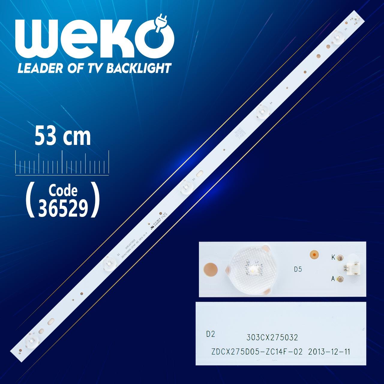 ZDCX275D05-ZC14F-02  303CX275032 5 LEDLİ 53 CM