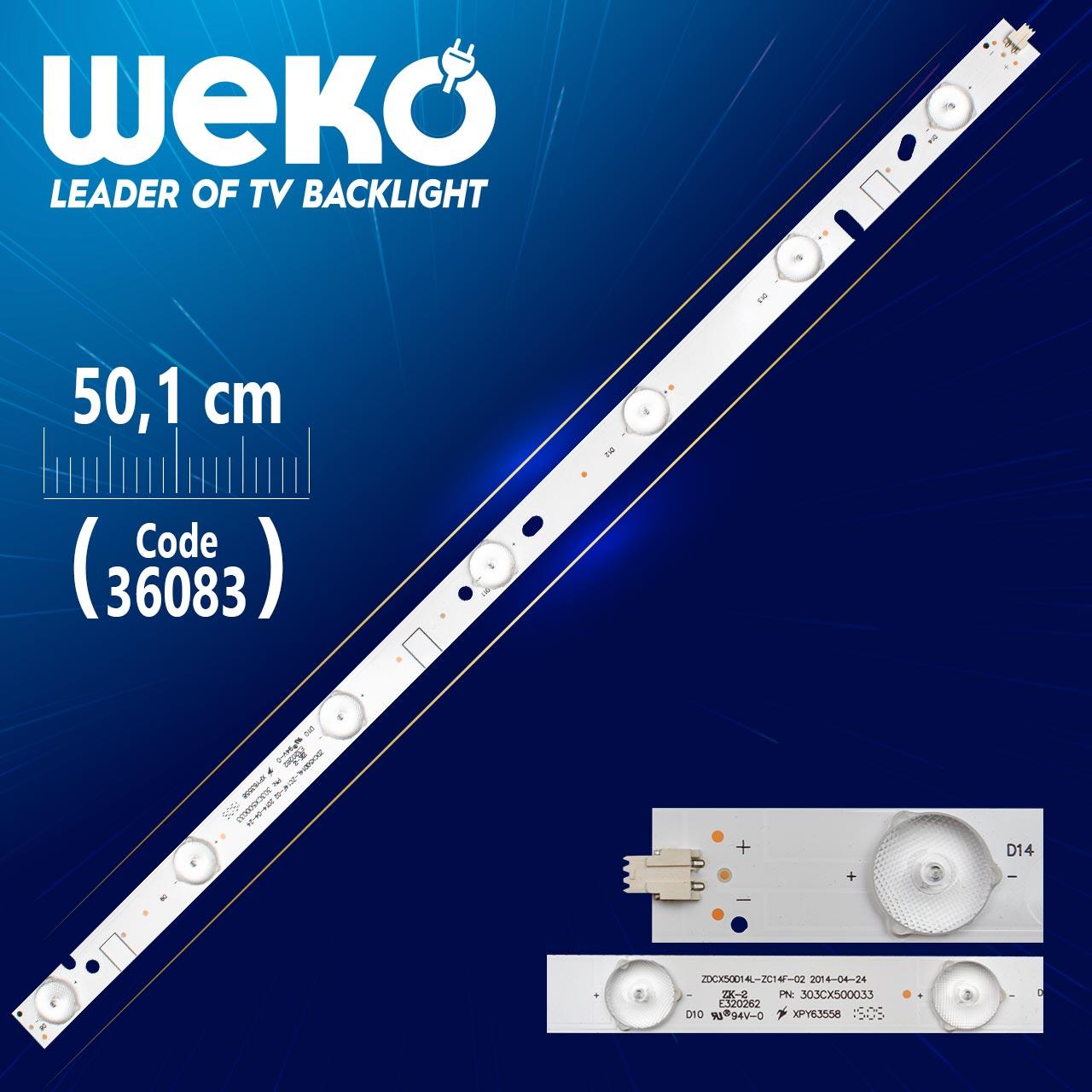 ZDCX50D14L-ZC14F  303CX500033  7 LEDLİ 50.1 CM