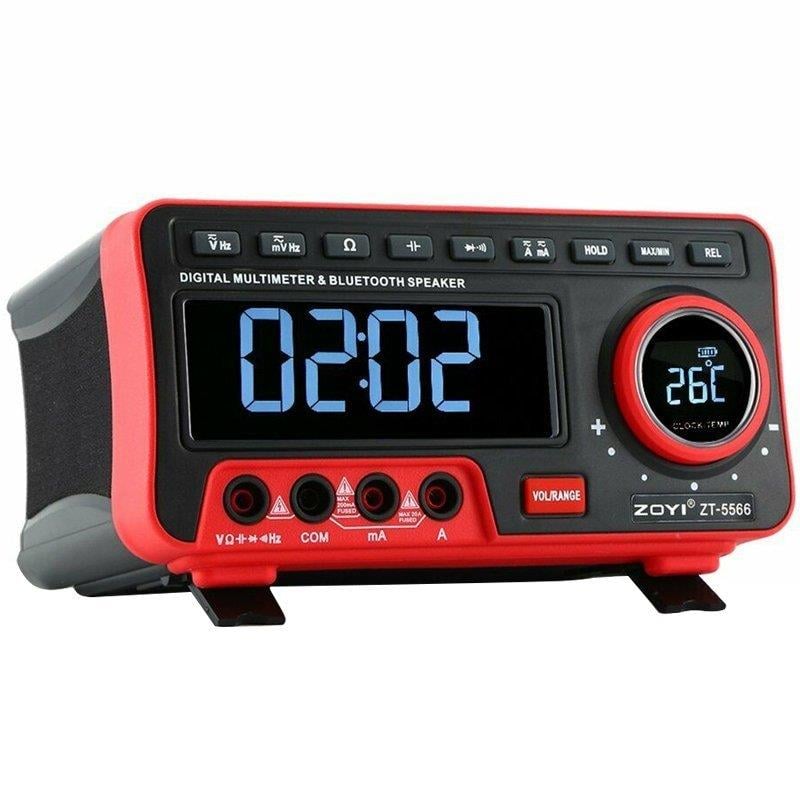 Zoyi ZT-5566 Dijital Ekranlı Masaüstü Multimetre Ölçü Aleti + Bluetooth Hoparlör