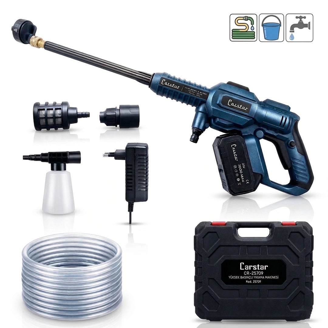 Carstar CR-25709 Yüksek Basınçlı Oto Yıkama Makinesi Fiyatı - Merter Elektronik