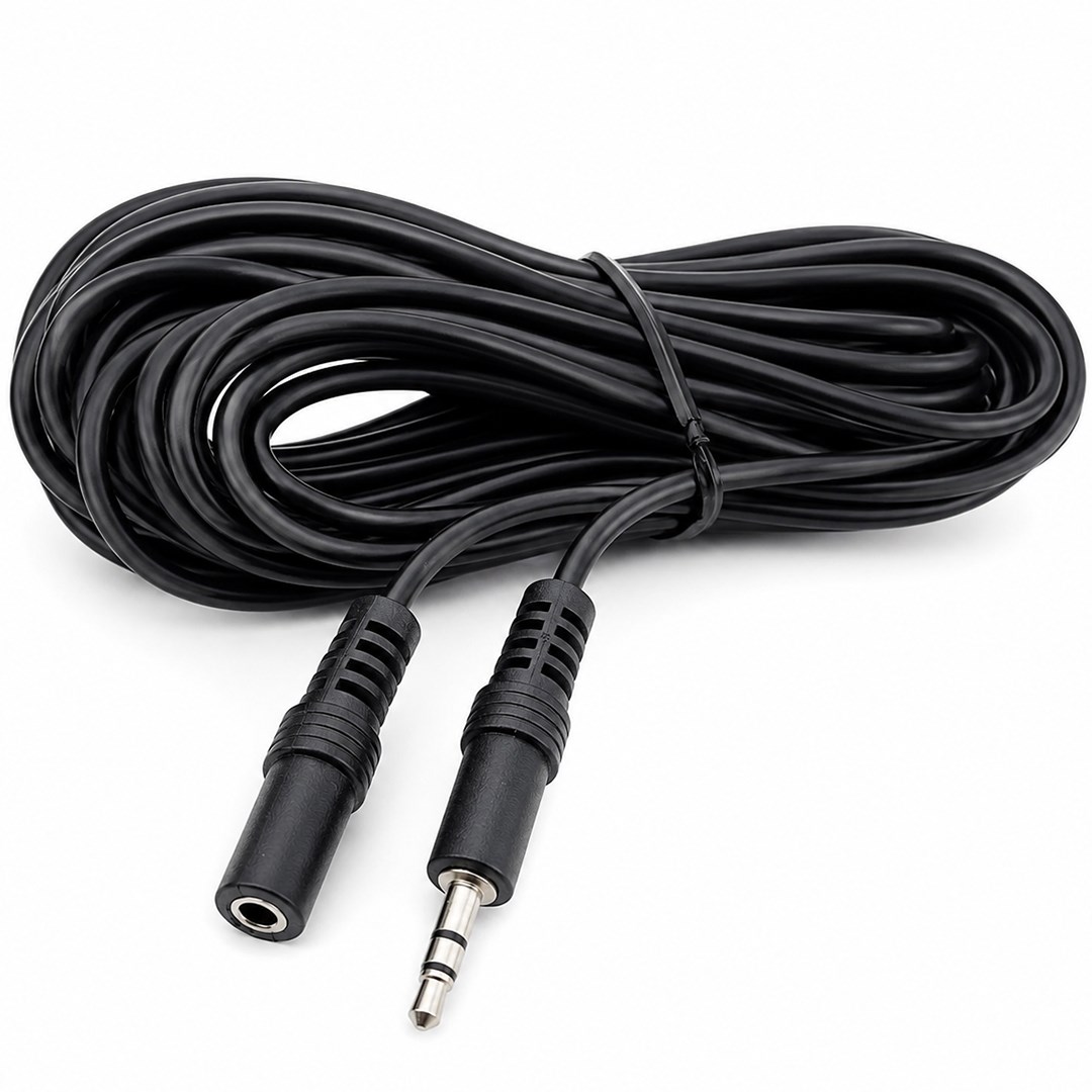 Elektromer EL-8942 10 Metre 3.5mm Stereo Ses Uzatma Kablosu (Erkek-Dişi) Fiyatı - Merter Elektronik