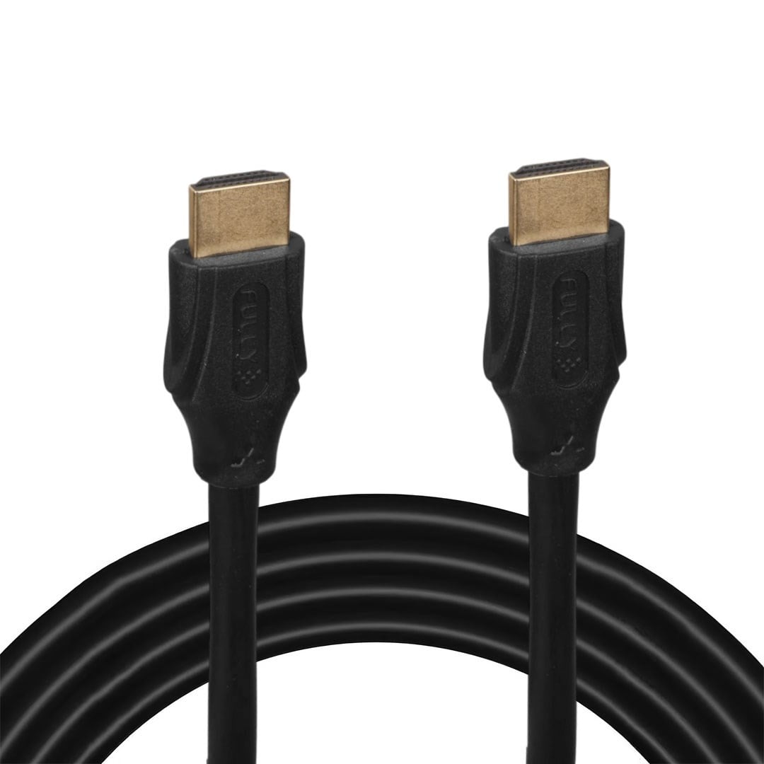 Fully G-507FS Plastik Düz Siyah 20 Metre Gold Poşetli Hdmi Kablo Fiyatı - Merter Elektronik