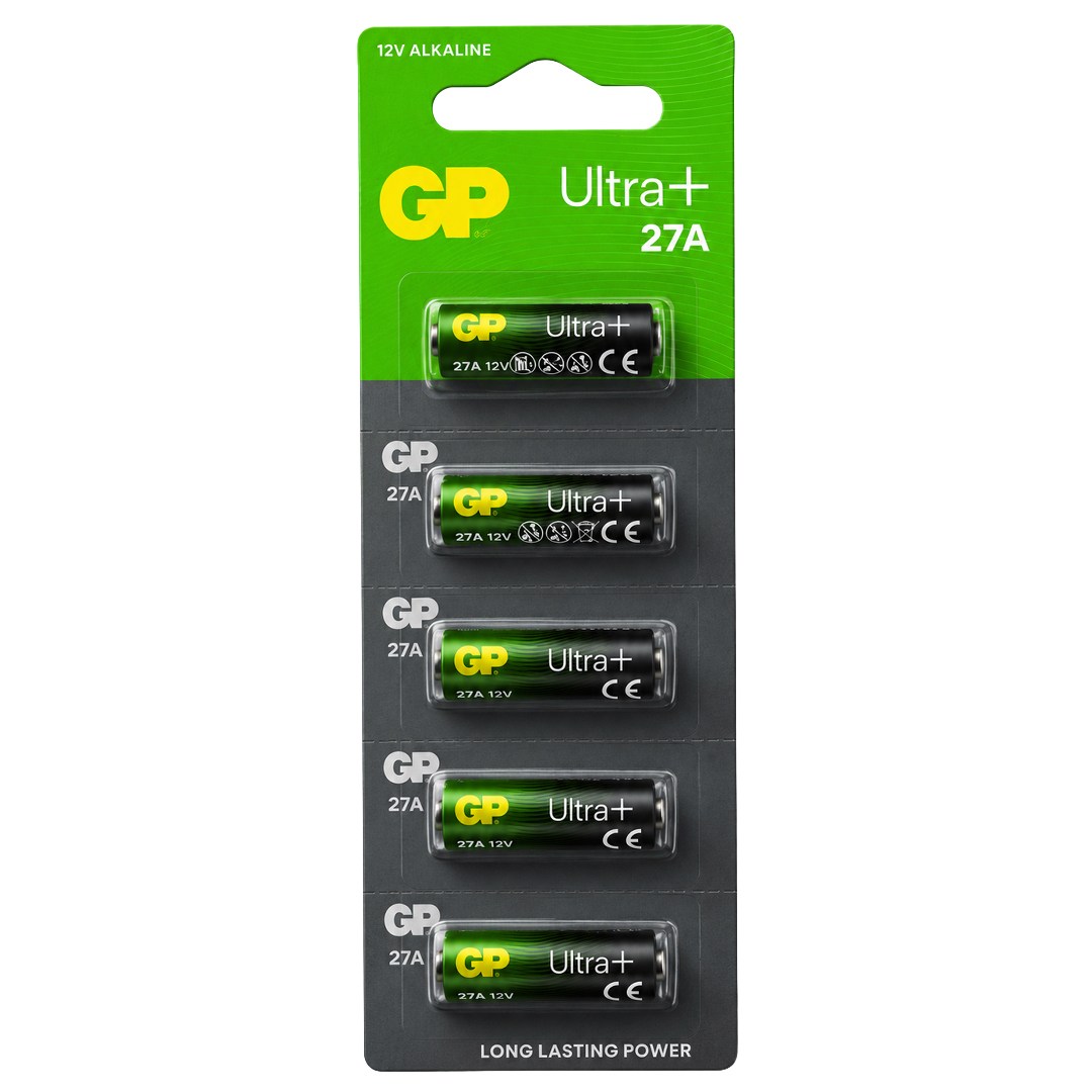 GP 27A 12V İnce Alarm Pili (5'li Paket) Fiyatı - Merter Elektronik