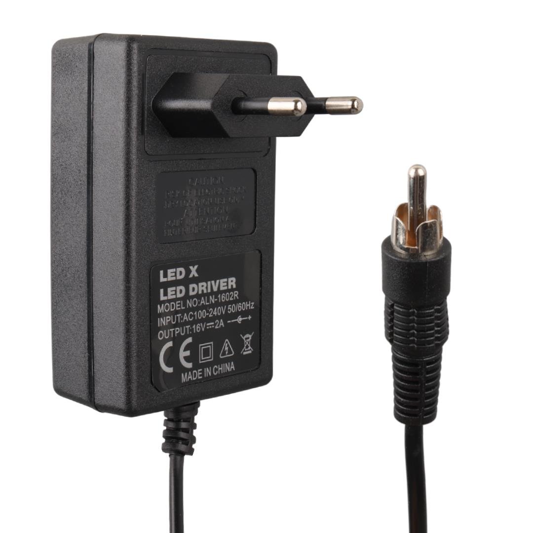 LEDX ALN-1602R 16 VOLT - 2 AMPER TOS FİŞLİ RCA SANTRAL ADAPTÖRÜ Fiyatı - Merter Elektronik