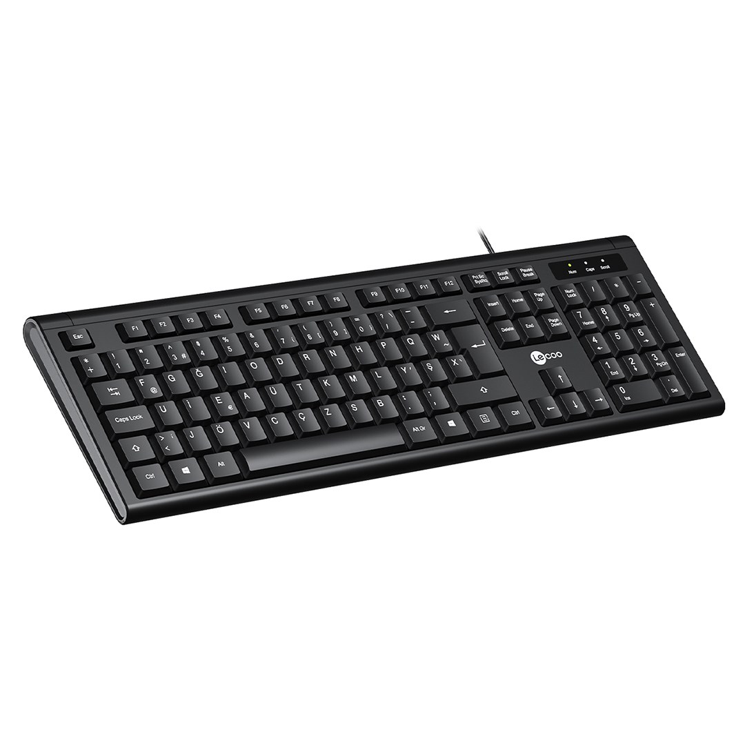 LENOVO LECOO KB101 USB KABLOLU SİYAH TÜRKÇE F KLAVYE Fiyatı - Merter Elektronik