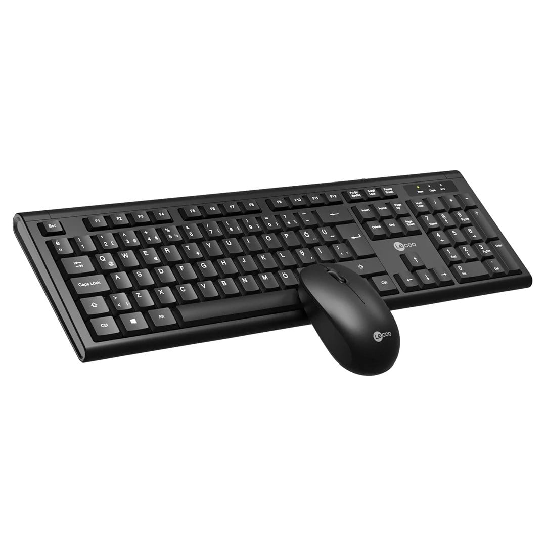 LENOVO LECCO KW200-BK SİYAH KABLOSUZ OFİS KLAVYE MOUSE SET