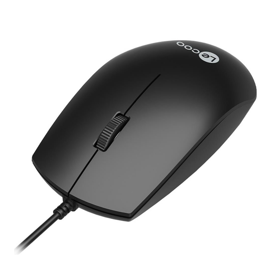 LECOO MS100 USB KABLOLU 1000DPI 3 TUŞLU SİYAH OPTİK MOUSE