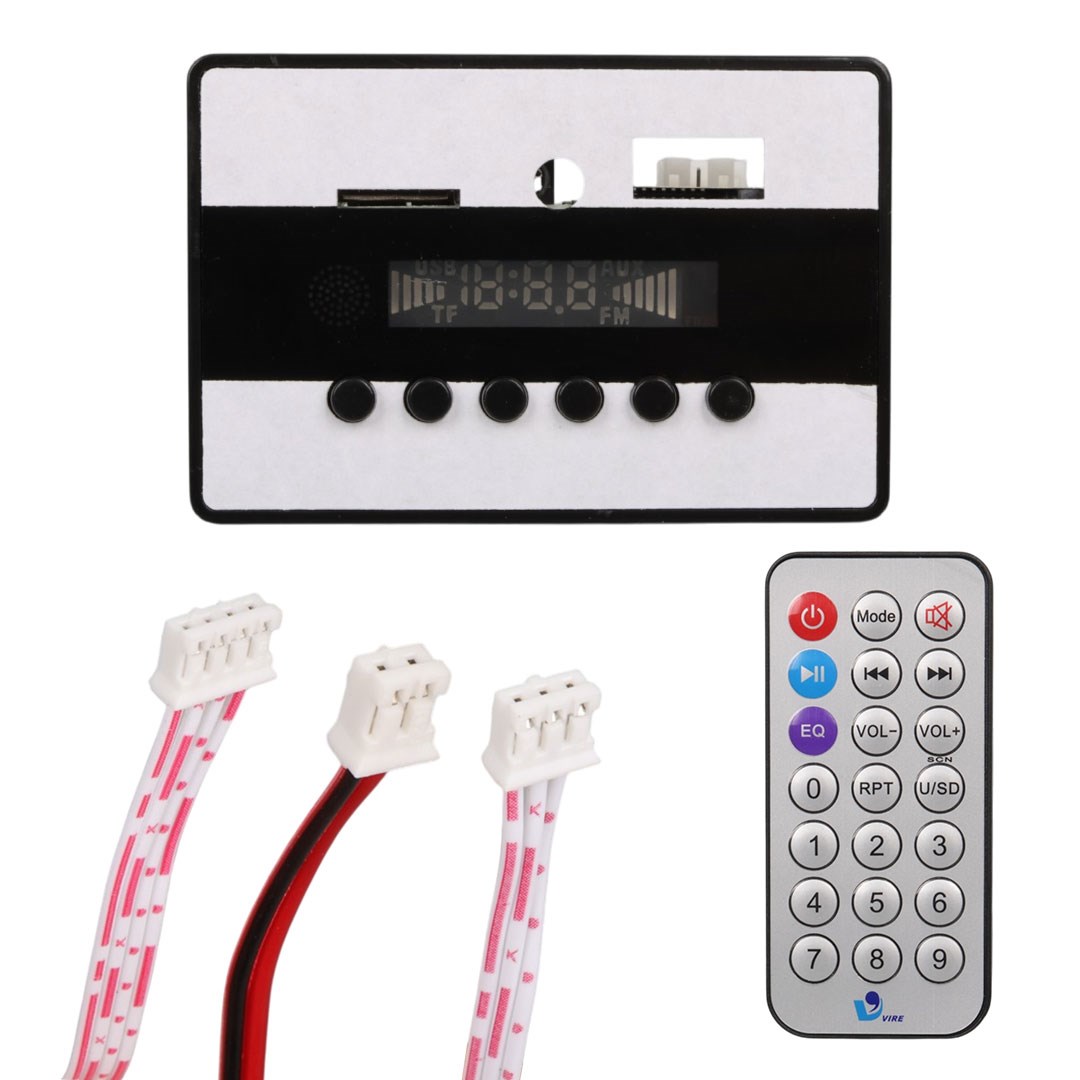 Magicvoice MV-14907 USB-SD-AUX-Bluetooth Kumandalı Ekranlı Oto Teyp Çevirici Dijital Player Board Fiyatı - Merter Elektronik